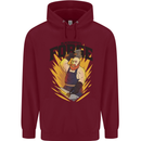 Blacksmiths Forge Childrens Kids Hoodie Maroon