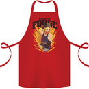 Blacksmiths Forge Cotton Apron 100% Organic Red
