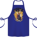 Blacksmiths Forge Cotton Apron 100% Organic Royal Blue