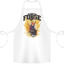 Blacksmiths Forge Cotton Apron 100% Organic White
