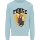Blacksmiths Forge Kids Sweatshirt Jumper Light Blue