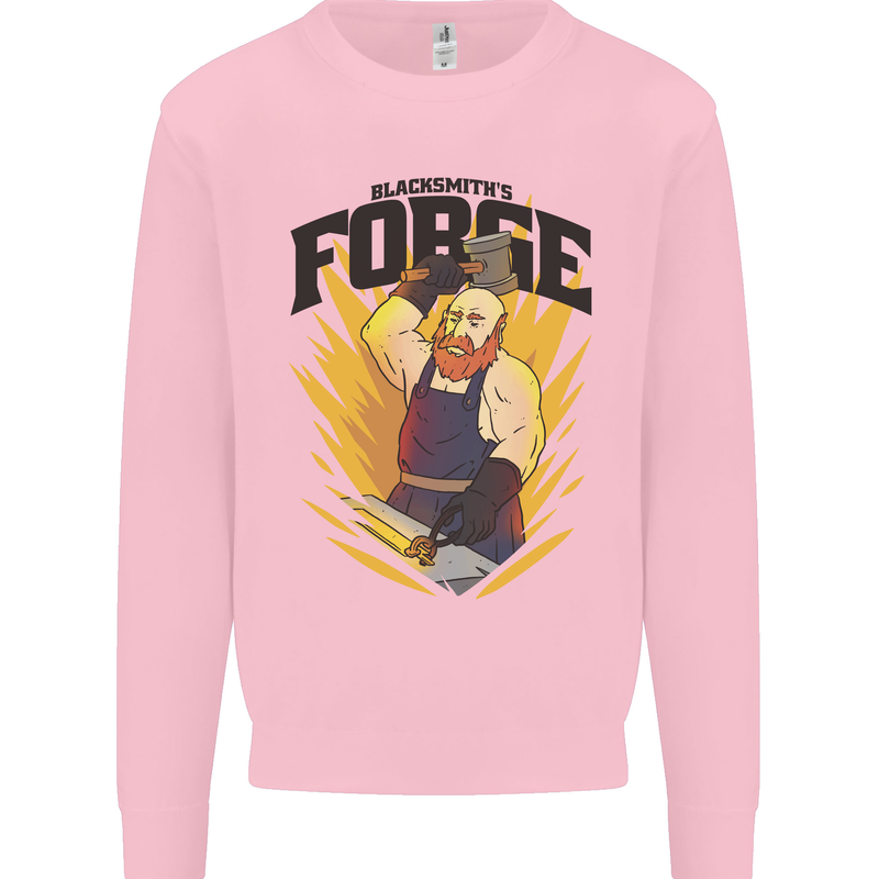 Blacksmiths Forge Kids Sweatshirt Jumper Light Pink