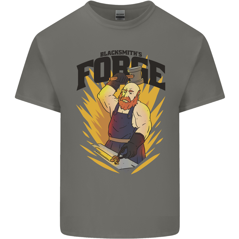 Blacksmiths Forge Kids T-Shirt Childrens Charcoal