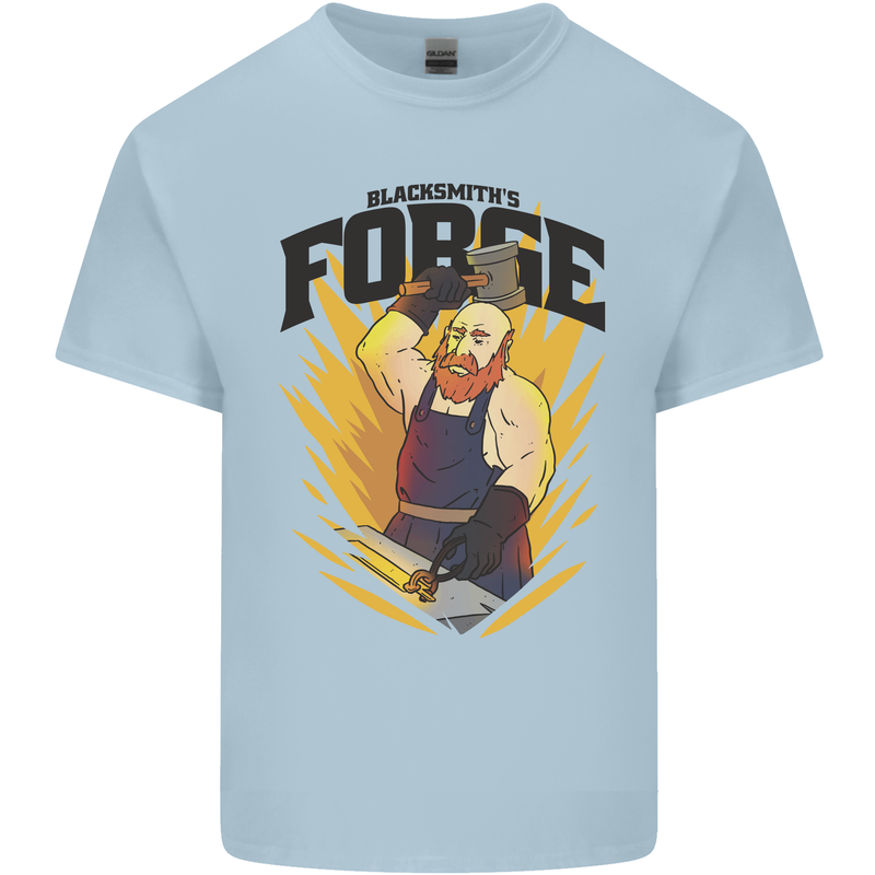 Blacksmiths Forge Kids T-Shirt Childrens Light Blue