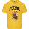 Blacksmiths Forge Kids T-Shirt Childrens Yellow