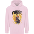 Blacksmiths Forge Mens 80% Cotton Hoodie Light Pink