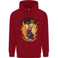 Blacksmiths Forge Mens 80% Cotton Hoodie Red