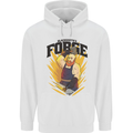 Blacksmiths Forge Mens 80% Cotton Hoodie White
