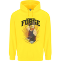 Blacksmiths Forge Mens 80% Cotton Hoodie Yellow