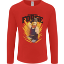 Blacksmiths Forge Mens Long Sleeve T-Shirt Red