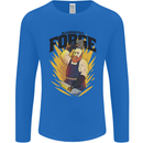 Blacksmiths Forge Mens Long Sleeve T-Shirt Royal Blue