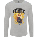Blacksmiths Forge Mens Long Sleeve T-Shirt Sports Grey