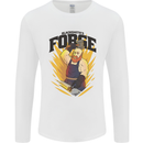Blacksmiths Forge Mens Long Sleeve T-Shirt White