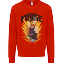 Blacksmiths Forge Mens Sweatshirt Jumper Bright Red