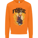 Blacksmiths Forge Mens Sweatshirt Jumper Orange