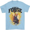 Blacksmiths Forge Mens T-Shirt 100% Cotton Light Blue