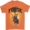 Blacksmiths Forge Mens T-Shirt 100% Cotton Orange