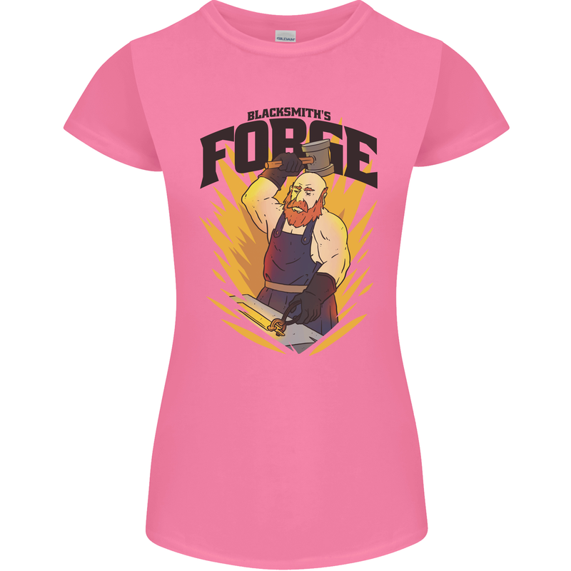 Blacksmiths Forge Womens Petite Cut T-Shirt Azalea