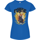 Blacksmiths Forge Womens Petite Cut T-Shirt Royal Blue