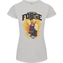 Blacksmiths Forge Womens Petite Cut T-Shirt Sports Grey