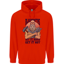 Blacksmiths Hit it Hard and Get it Hot Childrens Kids Hoodie Bright Red