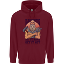 Blacksmiths Hit it Hard and Get it Hot Childrens Kids Hoodie Maroon