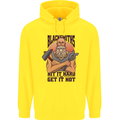 Blacksmiths Hit it Hard and Get it Hot Childrens Kids Hoodie Yellow