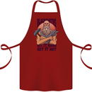 Blacksmiths Hit it Hard and Get it Hot Cotton Apron 100% Organic Maroon