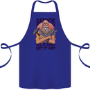 Blacksmiths Hit it Hard and Get it Hot Cotton Apron 100% Organic Royal Blue