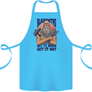 Blacksmiths Hit it Hard and Get it Hot Cotton Apron 100% Organic Turquoise