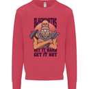 Blacksmiths Hit it Hard and Get it Hot Kids Sweatshirt Jumper Heliconia