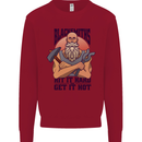 Blacksmiths Hit it Hard and Get it Hot Kids Sweatshirt Jumper Red