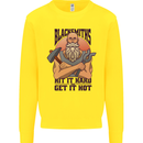 Blacksmiths Hit it Hard and Get it Hot Kids Sweatshirt Jumper Yellow