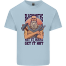 Blacksmiths Hit it Hard and Get it Hot Kids T-Shirt Childrens Light Blue