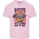 Blacksmiths Hit it Hard and Get it Hot Kids T-Shirt Childrens Light Pink