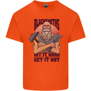Blacksmiths Hit it Hard and Get it Hot Kids T-Shirt Childrens Orange