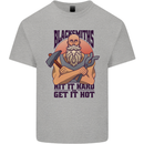 Blacksmiths Hit it Hard and Get it Hot Kids T-Shirt Childrens Sports Grey