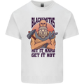 Blacksmiths Hit it Hard and Get it Hot Kids T-Shirt Childrens White