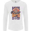 Blacksmiths Hit it Hard and Get it Hot Mens Long Sleeve T-Shirt White