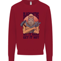 Blacksmiths Hit it Hard and Get it Hot Mens Sweatshirt Jumper Red