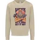 Blacksmiths Hit it Hard and Get it Hot Mens Sweatshirt Jumper Sand