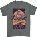 Blacksmiths Hit it Hard and Get it Hot Mens T-Shirt 100% Cotton Charcoal