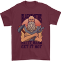 Blacksmiths Hit it Hard and Get it Hot Mens T-Shirt 100% Cotton Maroon