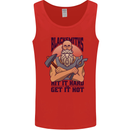 Blacksmiths Hit it Hard and Get it Hot Mens Vest Tank Top Red
