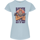 Blacksmiths Hit it Hard and Get it Hot Womens Petite Cut T-Shirt Light Blue