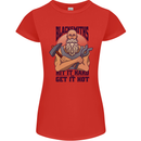 Blacksmiths Hit it Hard and Get it Hot Womens Petite Cut T-Shirt Red