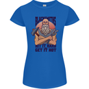 Blacksmiths Hit it Hard and Get it Hot Womens Petite Cut T-Shirt Royal Blue