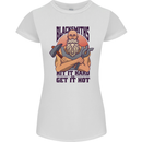 Blacksmiths Hit it Hard and Get it Hot Womens Petite Cut T-Shirt White