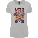Blacksmiths Hit it Hard and Get it Hot Womens Wider Cut T-Shirt Sports Grey