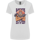 Blacksmiths Hit it Hard and Get it Hot Womens Wider Cut T-Shirt White